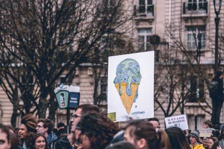 protestor sign